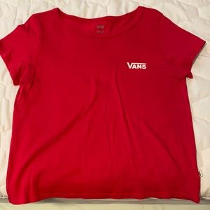 Vans red short sleeve